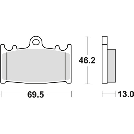 TRW LUCAS brake pads KH366 ORGANIC SUZUKI VL 1500 INTRUDER 01-08, rear