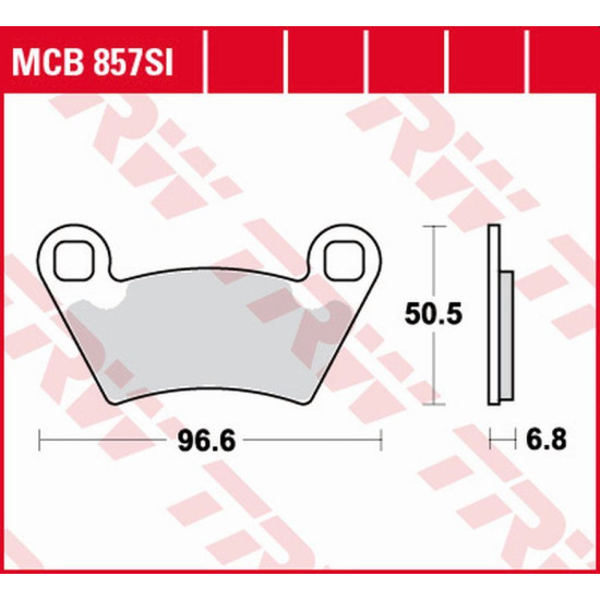 TRW LUCAS ZF brake pads KH354 SINTER OFFROAD POLARIS RANGER 700 4X4 / 6X4 / 6X6 '06-'09, RANGER 800 '10-'12, RANGER 900