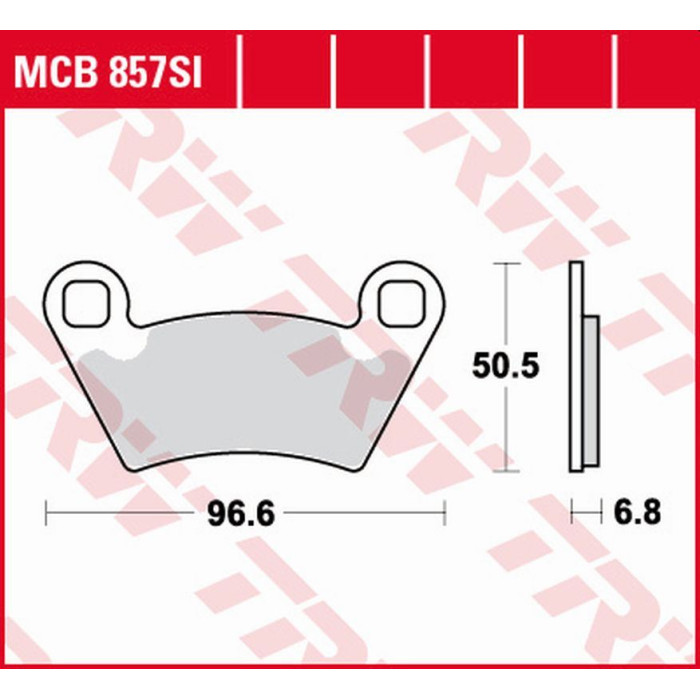 TRW LUCAS ZF brake pads KH354 SINTER OFFROAD POLARIS RANGER 700 4X4 / 6X4 / 6X6 '06-'09, RANGER 800 '10-'12, RANGER 900