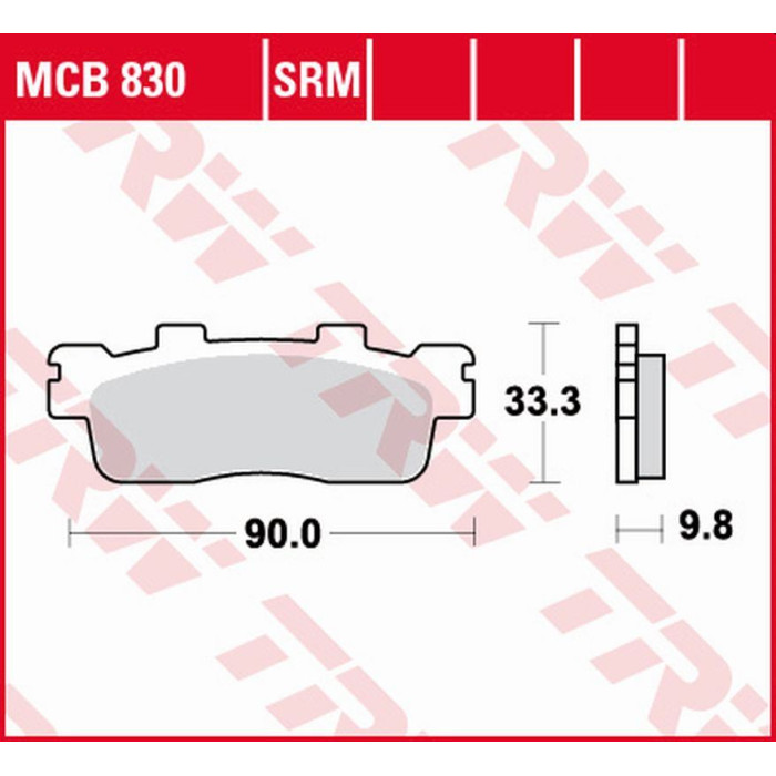 TRW LUCAS ZF brake pads KH498 ORGANIC KAWASAKI J 125 '16-, J 300 '14-, KYMCO DOWNTOWN 125 '09-'17, SUPER DINK 125 '09-'1