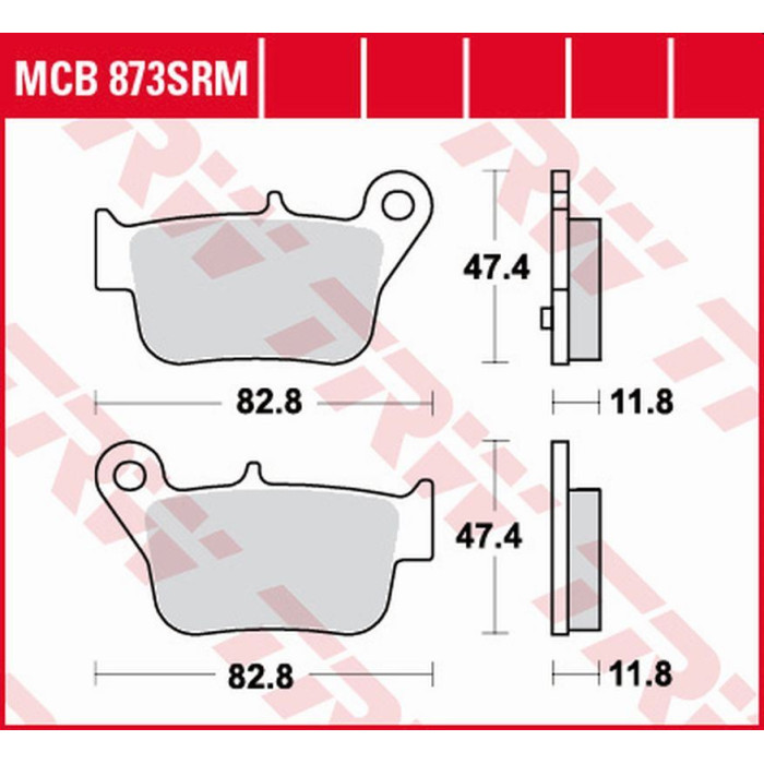TRW LUCAS ZF brake pads KH628 SINTER SYM MAX SYM 400 '11-, MAX SYM 600 '14-, rear