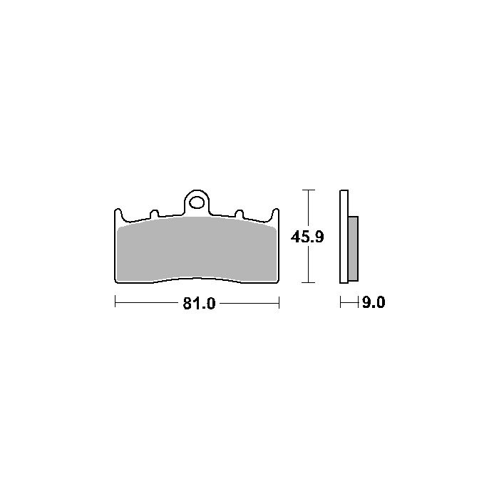 SBS brake pads KH613 STREET CERAMIC color black fits: BMW K1200 / 1300 / 1600, R850 / 1100 / 1150 / 1200 front