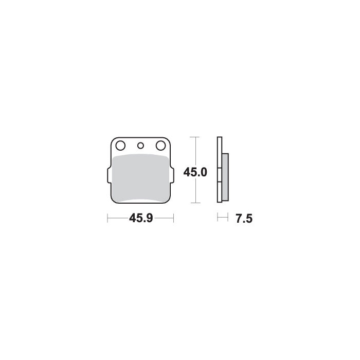 SBS brake pads KH84 OFF-ROAD SINTER gold color
