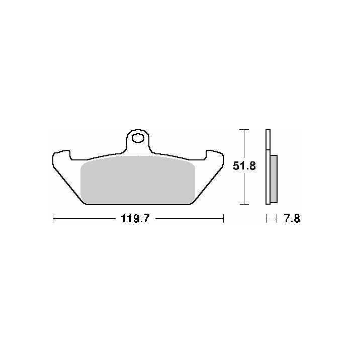 SBS brake pads KH120 STREET CERAMIC color black