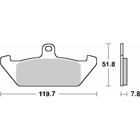 SBS brake pads KH120 STREET CERAMIC color black