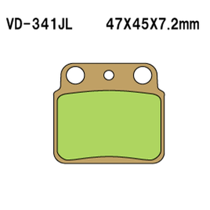 VESRAH stabdžių kaladėlės KH137, Metalic sinter (MADE IN JAPAN)