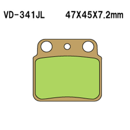 VESRAH stabdžių kaladėlės KH137, Metalic sinter (MADE IN JAPAN)