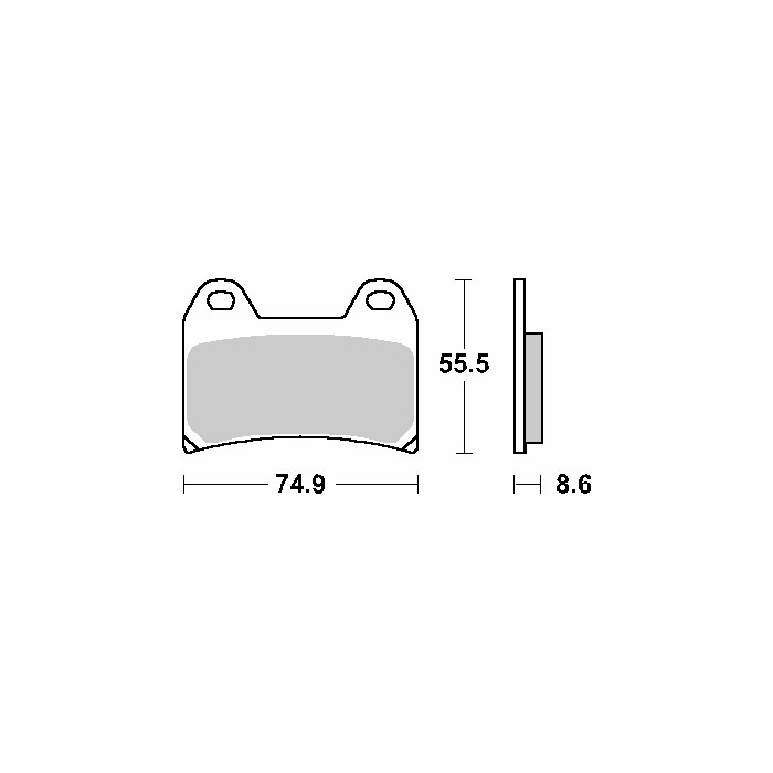 SBS brake pads KH244 STREET CERAMIC color black