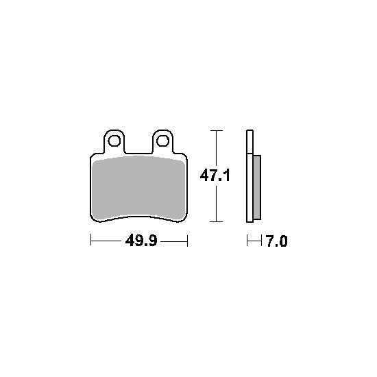 SBS brake pads KH350 STREET CERAMIC color black