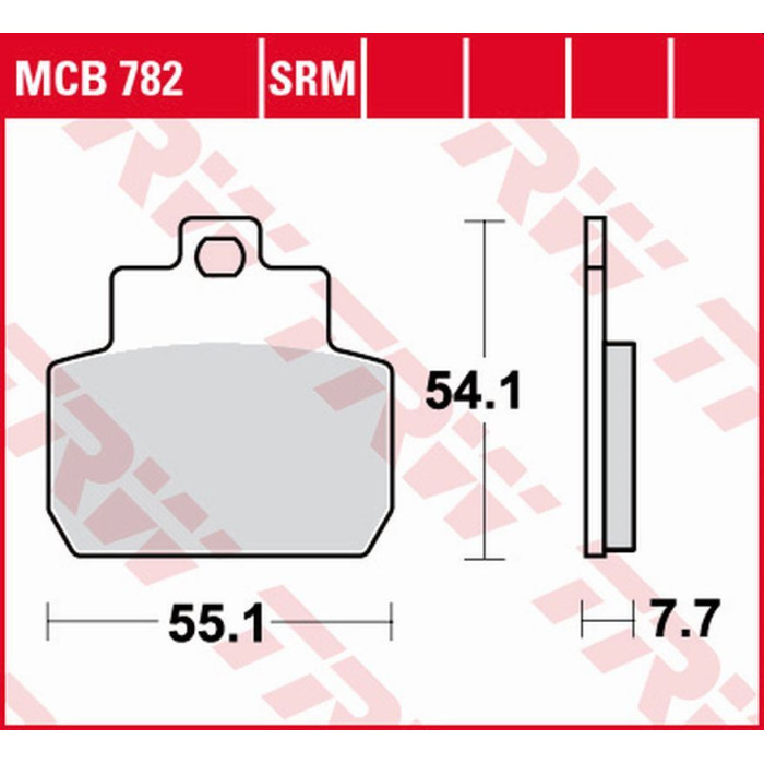 TRW LUCAS ZF brake pads KH425 ORGANIC PIAGGIO MP3 125 '07-'08, X8 125 '06-'08, X8 150 '05-'08 rear
