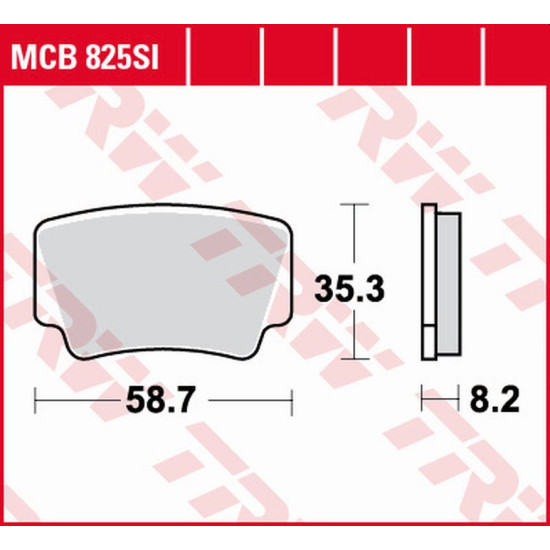 TRW LUCAS ZF brake pads KH463 SINTER OFFROAD KTM SX-F / XC 450 ATV '08-'11, SX / XC 505 ATV '08-'13, XC 525 ATV '08-'13