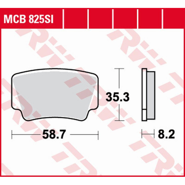 TRW LUCAS ZF brake pads KH463 SINTER OFFROAD KTM SX-F / XC 450 ATV '08-'11, SX / XC 505 ATV '08-'13, XC 525 ATV '08-'13