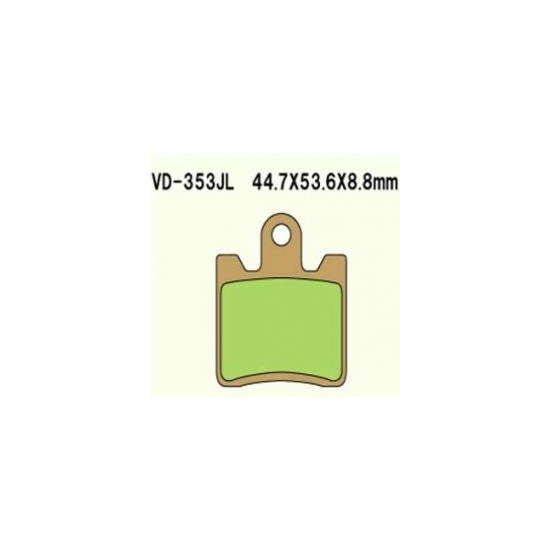 VESRAH brake pads KH283 Metalic sinter (gold color) SUZUKI AN250-400 (MADE IN JAPAN)