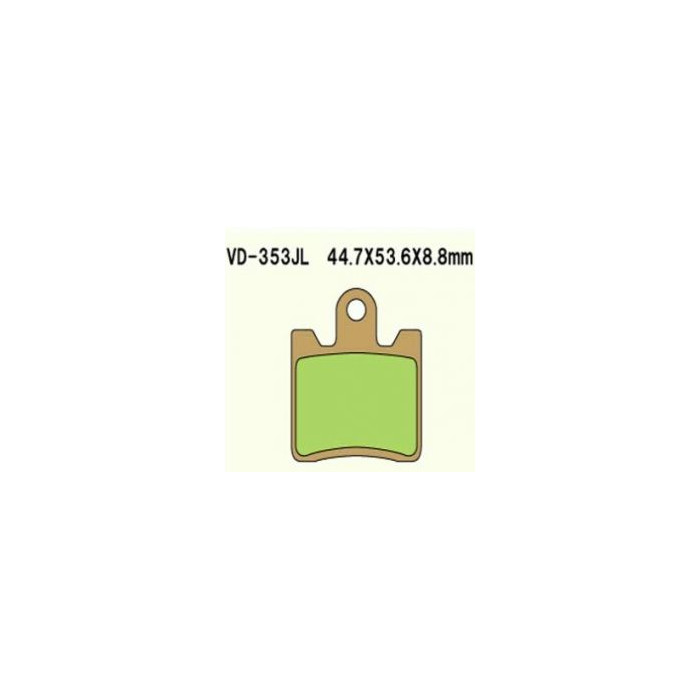 VESRAH brake pads KH283 Metalic sinter (gold color) SUZUKI AN250-400 (MADE IN JAPAN)