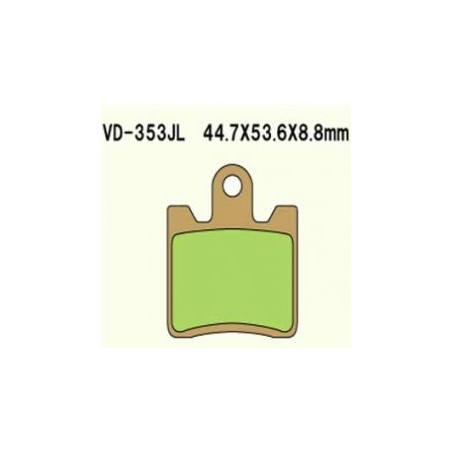 VESRAH brake pads KH283 Metalic sinter (gold color) SUZUKI AN250-400 (MADE IN JAPAN)