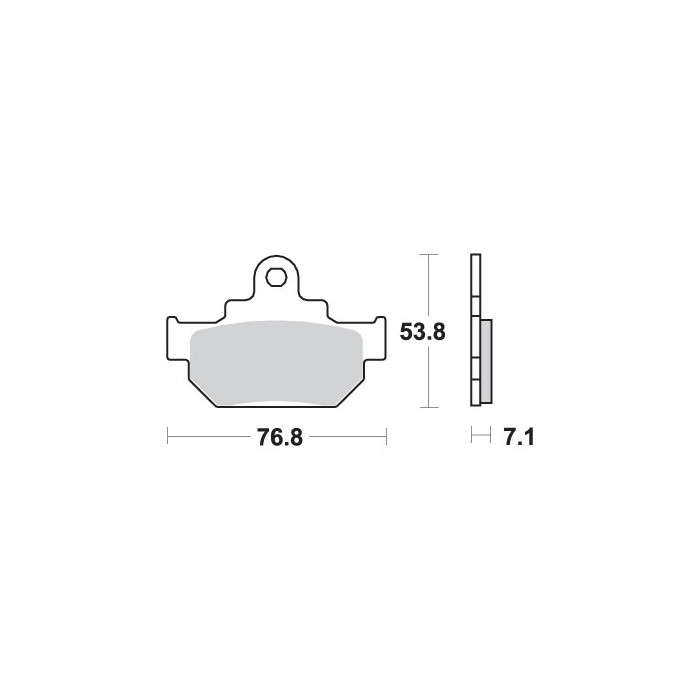 SBS brake pads KH106 STREET CERAMIC color black