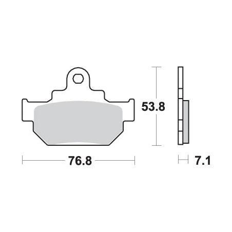 SBS brake pads KH106 STREET CERAMIC color black