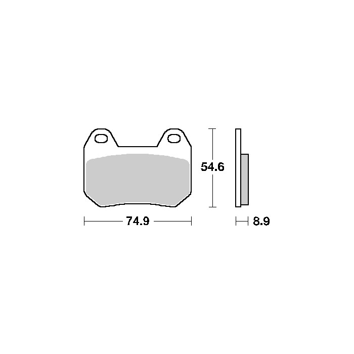 SBS brake pads KH304 STREET CERAMIC color black