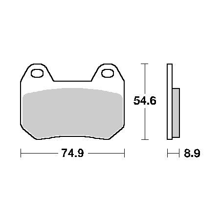 SBS brake pads KH304 STREET CERAMIC color black