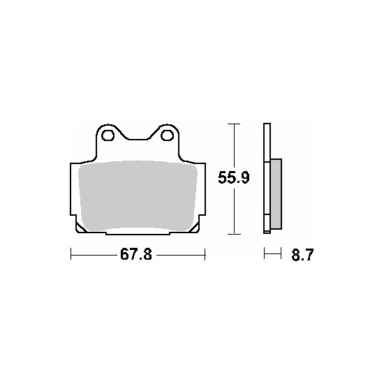 SBS brake pads KH104 STREET CERAMIC color black