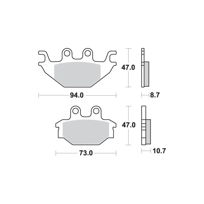 SBS brake pads KH377 OFF-ROAD SINTER gold color