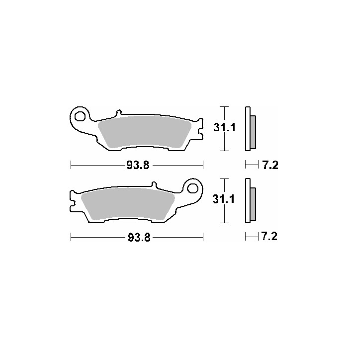 SBS brake pads KH450 OFF-ROAD SINTER gold color