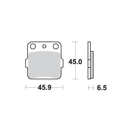 SBS brake pads KH84 / 3 OFF-ROAD SINTER gold color