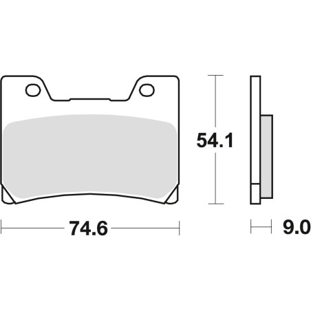 TRW LUCAS brake pads KH160 ORGANIC YAMAHA FZR 600 90-95, TDM 850 96-01, FZR 1000 89-90, V-MAX 1200 96-02, front