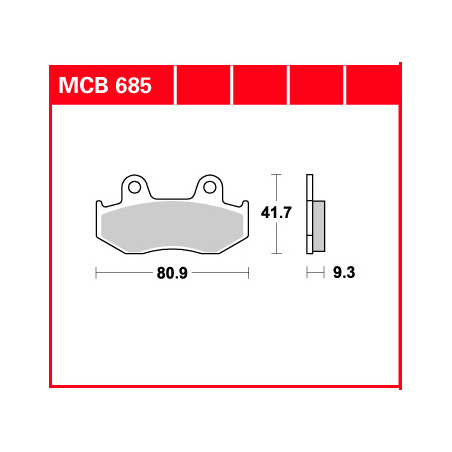 TRW LUCAS brake pads KH411 ORGANIC HONDA CH 125 SPACY 94-99, PS 125 07-13, PS 150 06-10, front