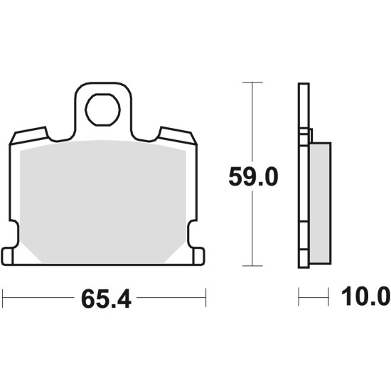 TRW LUCAS brake pads KH70 ORGANIC YAMAHA XJ 550 81-82, XJ 750 82-85, XV 1000 83-85, XS 1100 81-82 front