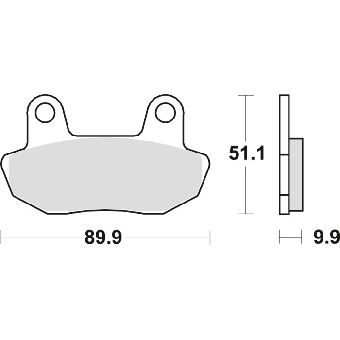 TRW LUCAS brake pads KH90 ORGANIC HONDA CB 450 84-85, VT 750 83-86, front