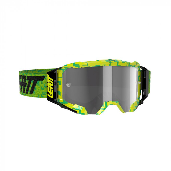 LEATT VELOCITY 5.5 NEON LIME LENS LIGHT GREY 58% akiniai
