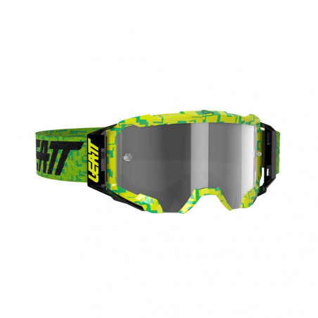 LEATT VELOCITY 5.5 NEON LIME LENS LIGHT GREY 58% akiniai