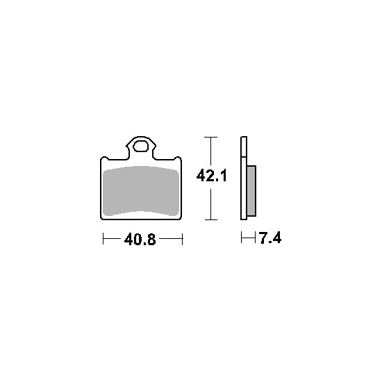 SBS brake pads KH602 OFF-ROAD SINTER gold color fits: KTM FREERIDE, SX85 rear