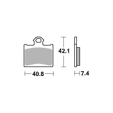 SBS brake pads KH602 OFF-ROAD SINTER gold color fits: KTM FREERIDE, SX85 rear