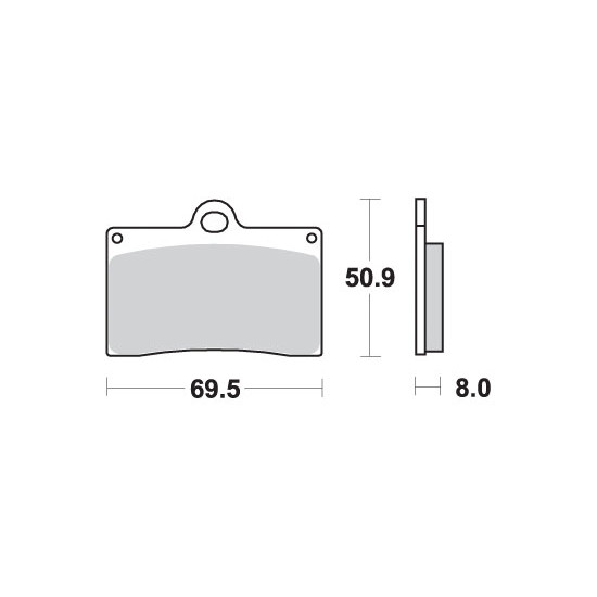 SBS brake pads KH95 OFF-ROAD RACING SINTER gold color