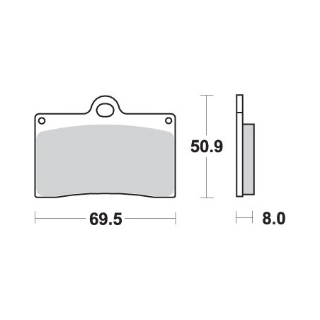 SBS brake pads KH95 OFF-ROAD RACING SINTER gold color