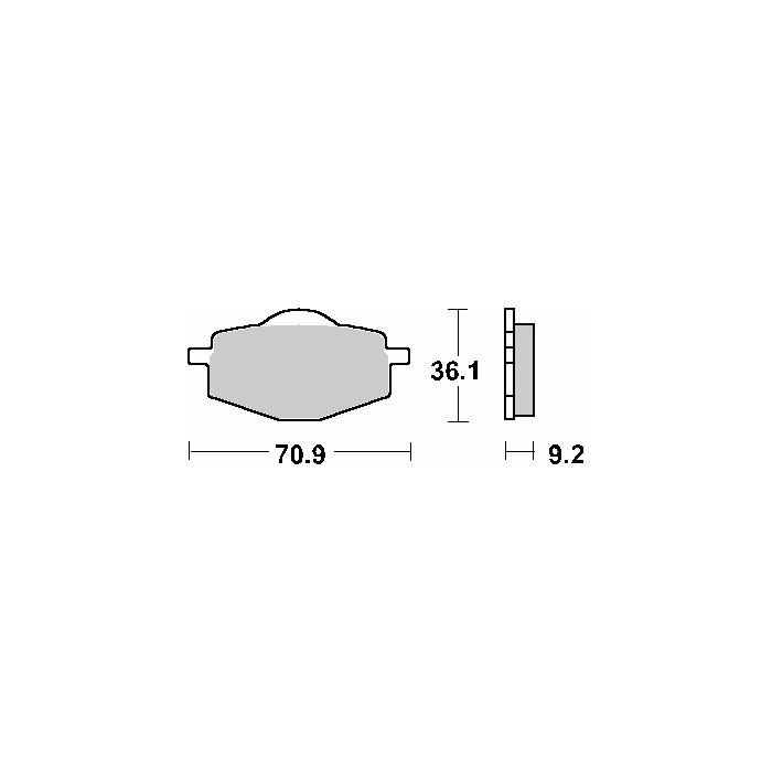 SBS brake pads KH101 OFF-ROAD SINTER gold color