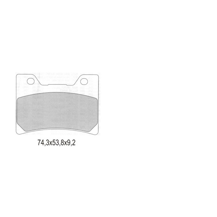 GALFER brake pads KH160 SEMI-METALLIC YAMAHA FZR / TDM / FJ / V-MAX