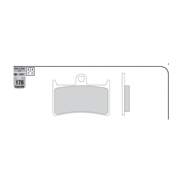 GALFER brake pads KH252 / KH380 SEMI-METALLIC