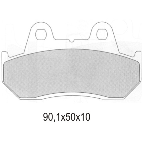 GALFER brake pads KH69 Metalic sinter (gold color) STREET HONDA