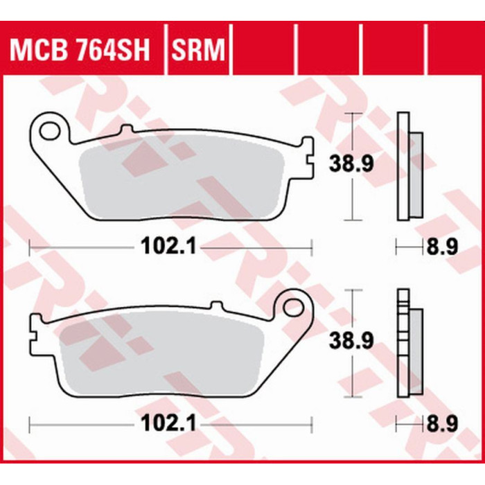 TRW LUCAS ZF brake pads KH142 SINTER HONDA FJS 400 SILVERWING '06-'16, FJS 600 SILVERWING '01-'16, YAMAHA XC 125 MAJESTY