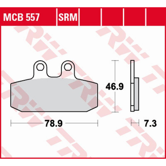 TRW LUCAS ZF brake pads KH256 SINTER APRILIA ATLANTIC 500 '02-'05, SCARABEO 500 '02-'12, LEONARDO 250 '99-'04, SCARABEO