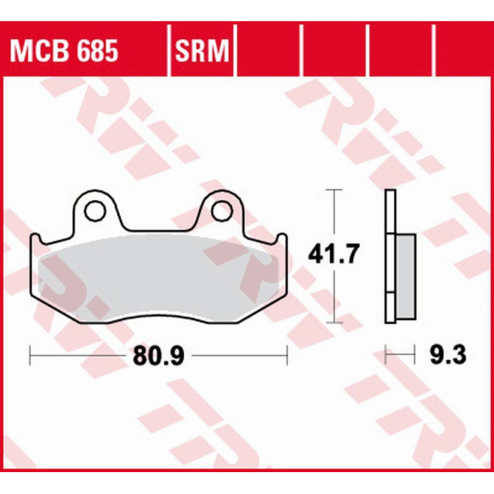 TRW LUCAS ZF brake pads KH411 SINTER HONDA SCV 110 LEAD '08-'09, CH 125 SPACY '94-'99, PS 125 / 150 '06-'13, SES 125 / 1