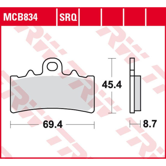 TRW LUCAS ZF brake pads KH606 ORGANIC BMW G 310GS / R '16-, C 400GT / X '18-, HUSQVARNA SVARTPILEN / VITPILEN 401 '17-,
