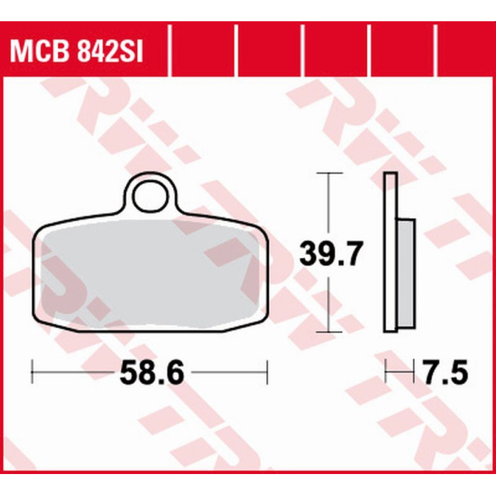 TRW LUCAS ZF brake pads KH612 SINTER OFFROAD GAS GAS TXT 125 / 250 / 280 / 280 '12-, HUSQVARNA TC 85 '14-, KTM E-SM / SX