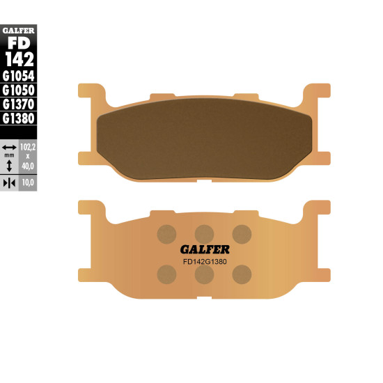 GALFER brake pads KH179 (gold color) Metalic sinter