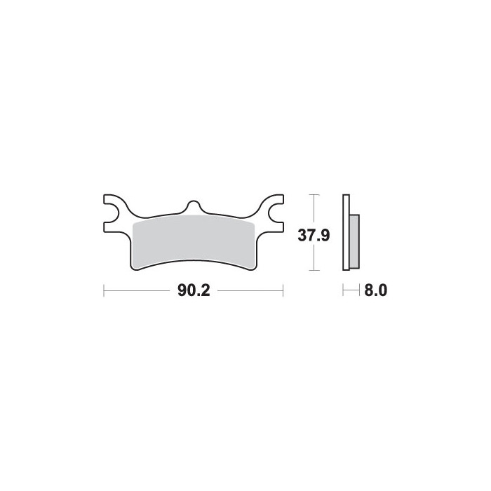 SBS brake pads KH314 OFF-ROAD SINTER gold color