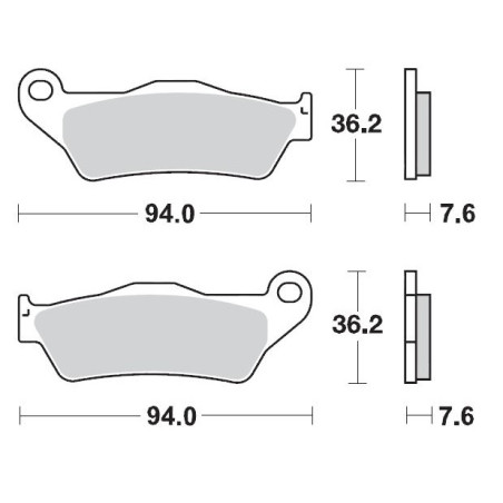 MOTO-MASTER stabdžių kaladėlės KH181 SINTER METAL OEM: 11 (SINTERPRO RACING) KTM: 125-200-250-300-350-360-380-440-500, visi SX E