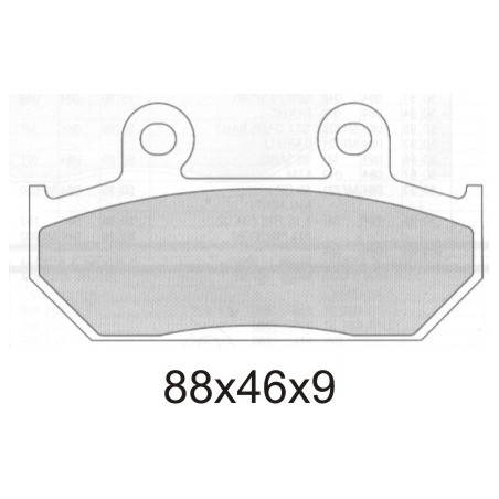 GALFER stabdžių kaladėlės KH124 / KH412 SEMI-METALLIC